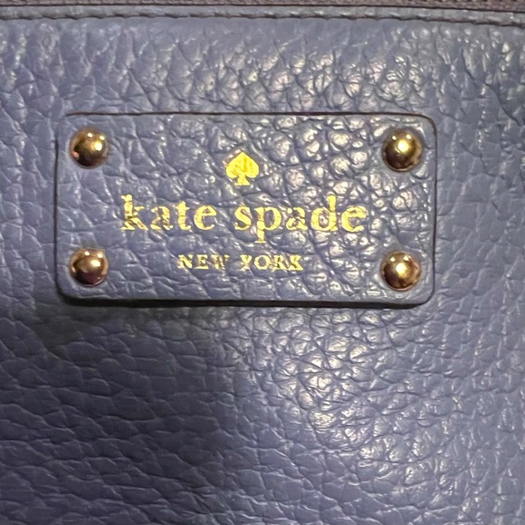 Kate Spade♠️ Wellesley Hanna Blue Leather Crossbody Bag NWOT - Picture 4 of 5